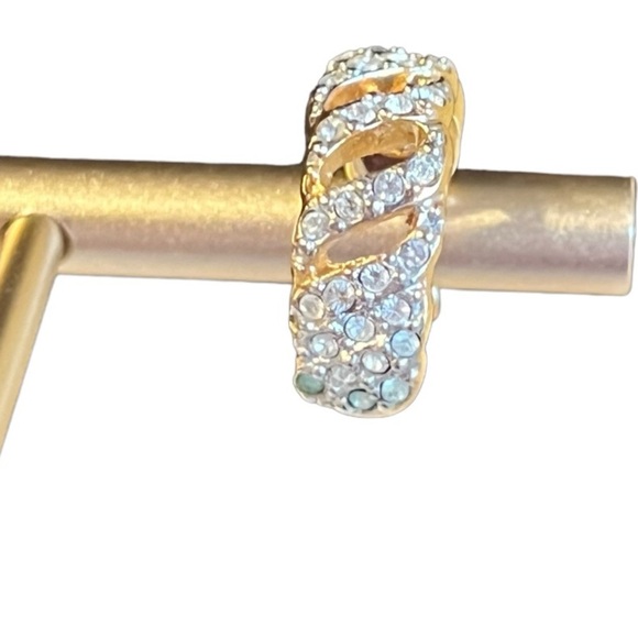 Swarovski vintage studded earrings stamped - Picture 6 of 7